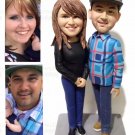 Custom Handmade 3D art Doll, Personalized Wedding Figurine For Couples, Anniversary Gifts Parents