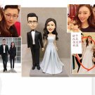 Custom Handmade 3D art Doll, Personalized Wedding Figurine For Couples, Anniversary Gifts Parents