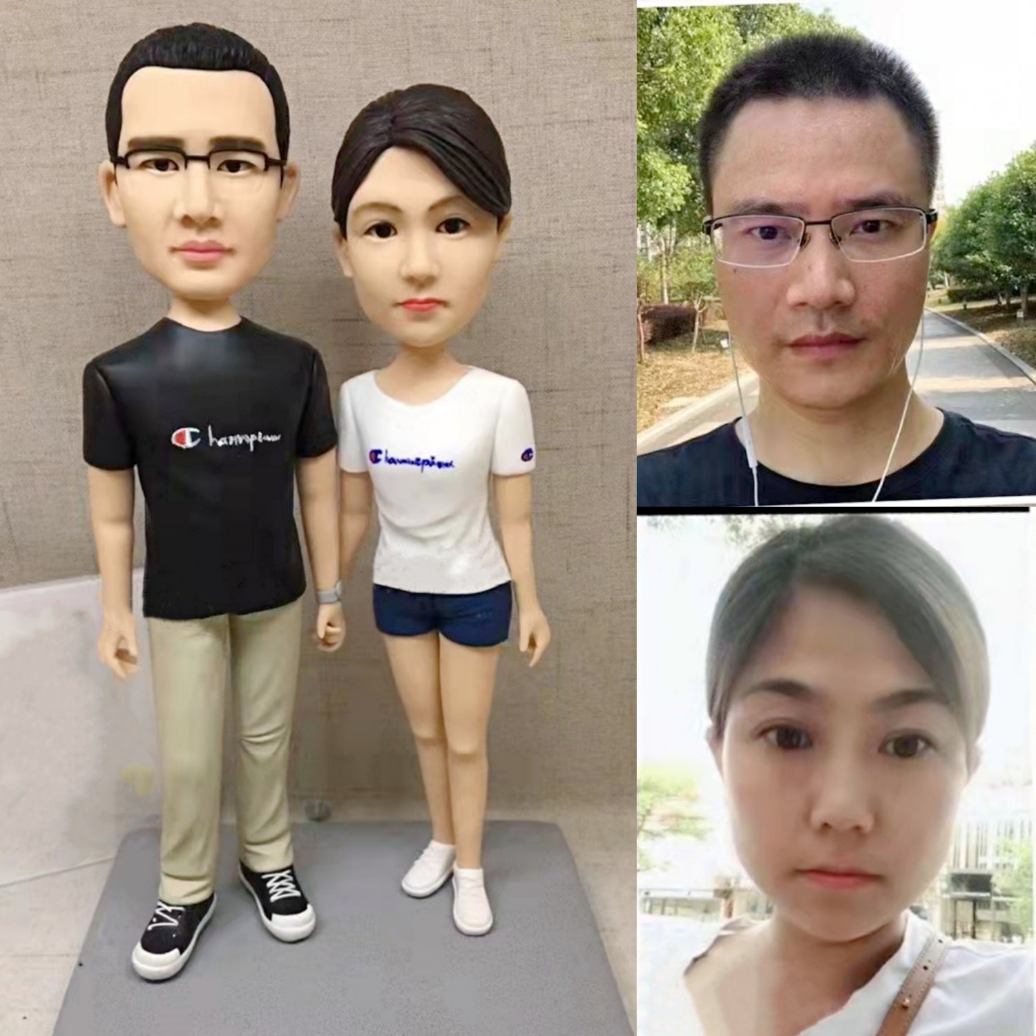 Custom Handmade 3D art Doll, Personalized Wedding Figurine For Couples, Anniversary Gifts Parents