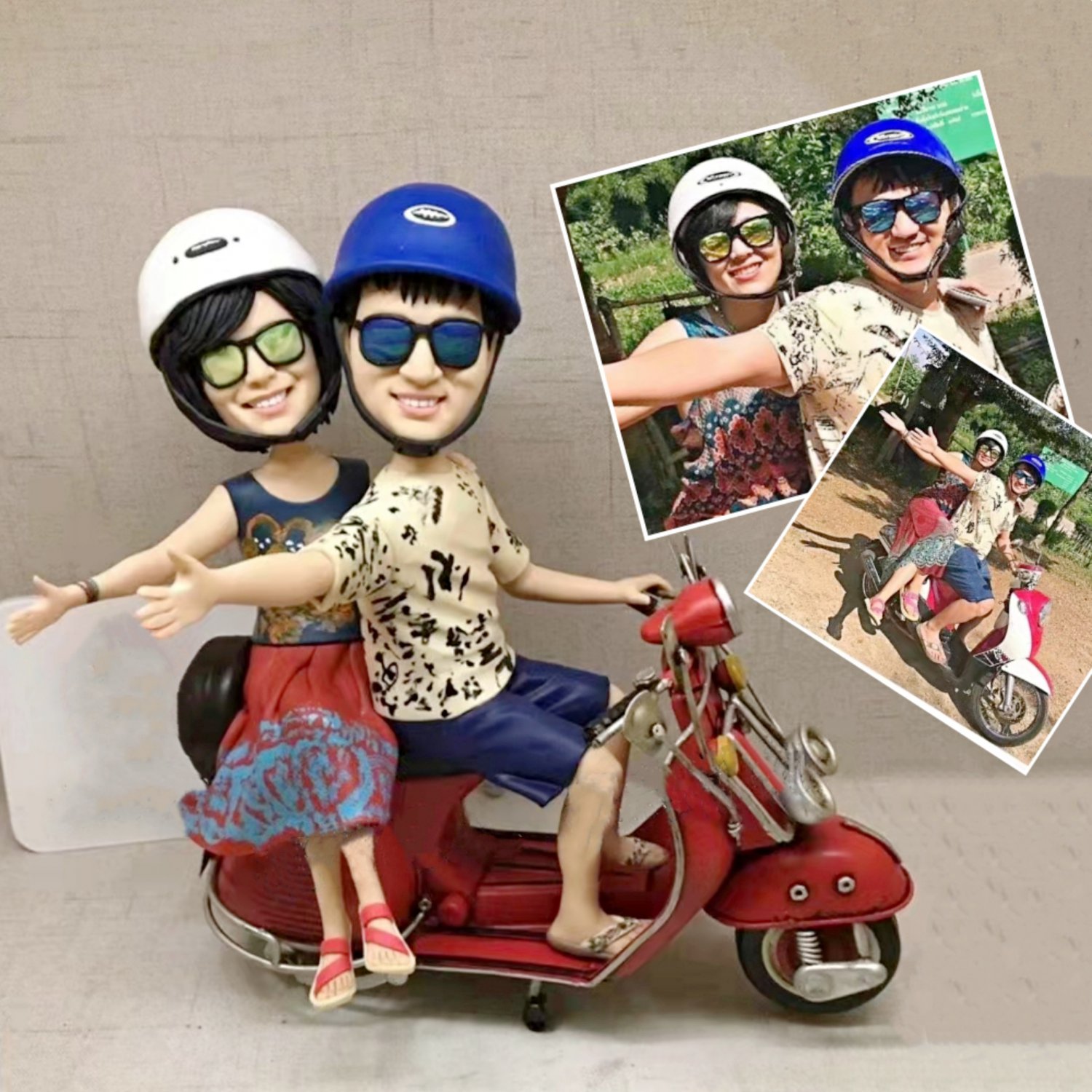 Custom Handmade 3D art Doll, Personalized Wedding Figurine For Couples, Anniversary Gifts Parents