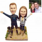 Custom Handmade 3D art Doll, Personalized Wedding Figurine For Couples, Anniversary Gifts Parents