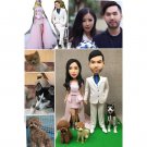 Custom Handmade 3D art Doll, Personalized Wedding Figurine For Couples, Anniversary Gifts Parents