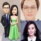 Custom Handmade 3D art Doll, Personalized Wedding Figurine For Couples, Anniversary Gifts Parents