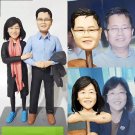 Custom Handmade 3D art Doll, Personalized Wedding Figurine For Couples, Anniversary Gifts Parents