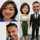 Custom Handmade 3D art Doll, Personalized Wedding Figurine For Couples, Anniversary Gifts Parents