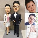 Custom Handmade 3D art Doll, Personalized Wedding Figurine For Couples, Anniversary Gifts Parents