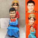 Custom Handmade 3D art Doll, Personalized Wedding Figurine For Couples, Anniversary Gifts Parents