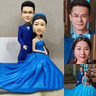 Custom Handmade 3D art Doll, Personalized Wedding Figurine For Couples, Anniversary Gifts Parents