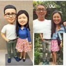 Custom Handmade 3D art Doll, Personalized Wedding Figurine For Couples, Anniversary Gifts Parents