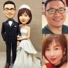 Custom Handmade 3D art Doll, Personalized Wedding Figurine For Couples, Anniversary Gifts Parents