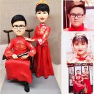 Custom Handmade 3D art Doll, Personalized Wedding Figurine For Couples, Anniversary Gifts Parents