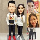 Custom Handmade 3D art Doll, Personalized Wedding Figurine For Couples, Anniversary Gifts Parents
