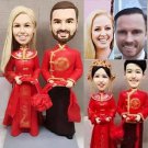 Custom Handmade 3D art Doll, Personalized Wedding Figurine For Couples, Anniversary Gifts Parents