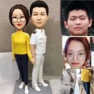 Custom Handmade 3D art Doll, Personalized Wedding Figurine For Couples, Anniversary Gifts Parents