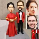 Custom Handmade 3D art Doll, Personalized Wedding Figurine For Couples, Anniversary Gifts Parents