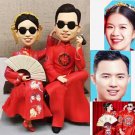 Custom Handmade 3D art Doll, Personalized Wedding Figurine For Couples, Anniversary Gifts Parents