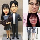 Custom Handmade 3D art Doll, Personalized Wedding Figurine For Couples, Anniversary Gifts Parents