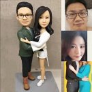 Custom Handmade 3D art Doll, Personalized Wedding Figurine For Couples, Anniversary Gifts Parents