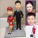 Custom Handmade 3D art Doll, Personalized Wedding Figurine For Couples, Anniversary Gifts Parents