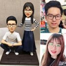 Custom Handmade 3D art Doll, Personalized Wedding Figurine For Couples, Anniversary Gifts Parents