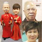 Custom Handmade 3D art Doll, Personalized Wedding Figurine For Couples, Anniversary Gifts Parents