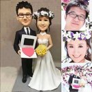 Custom Handmade 3D art Doll, Personalized Wedding Figurine For Couples, Anniversary Gifts Parents