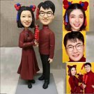 Custom Handmade 3D art Doll, Personalized Wedding Figurine For Couples, Anniversary Gifts Parents
