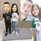 Custom Handmade 3D art Doll, Personalized Wedding Figurine For Couples, Anniversary Gifts Parents
