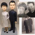 Custom Handmade 3D art Doll, Personalized Wedding Figurine For Couples, Anniversary Gifts Parents