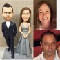 Custom Handmade 3D art Doll, Personalized Wedding Figurine For Couples, Anniversary Gifts Parents