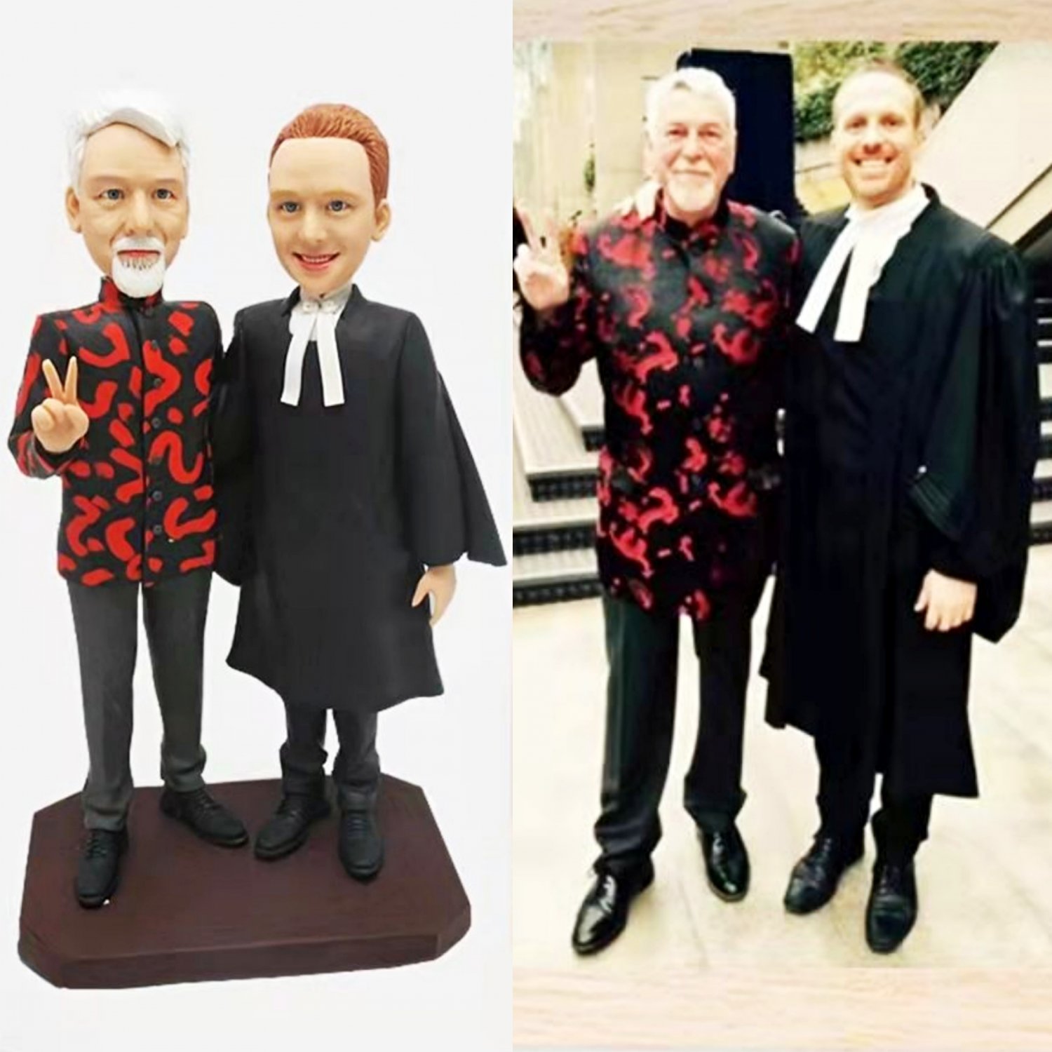 Custom Handmade 3D art Doll, Personalized Wedding Figurine For Couples, Anniversary Gifts Parents