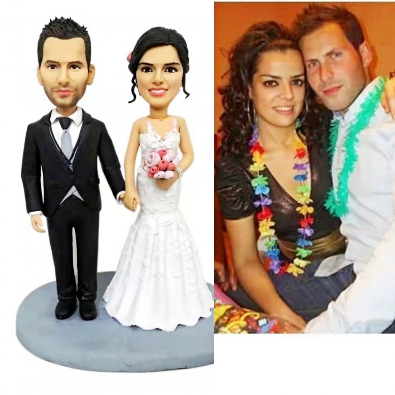 Custom Handmade 3D art Doll, Personalized Wedding Figurine For Couples, Anniversary Gifts Parents