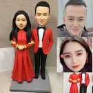 Custom Handmade 3D art Doll, Personalized Wedding Figurine For Couples, Anniversary Gifts Parents