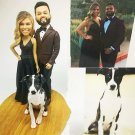 Custom Handmade 3D art Doll, Personalized Wedding Figurine For Couples, Anniversary Gifts Parents