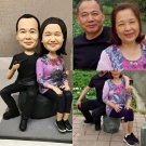 Custom Handmade 3D art Doll, Personalized Wedding Figurine For Couples, Anniversary Gifts Parents