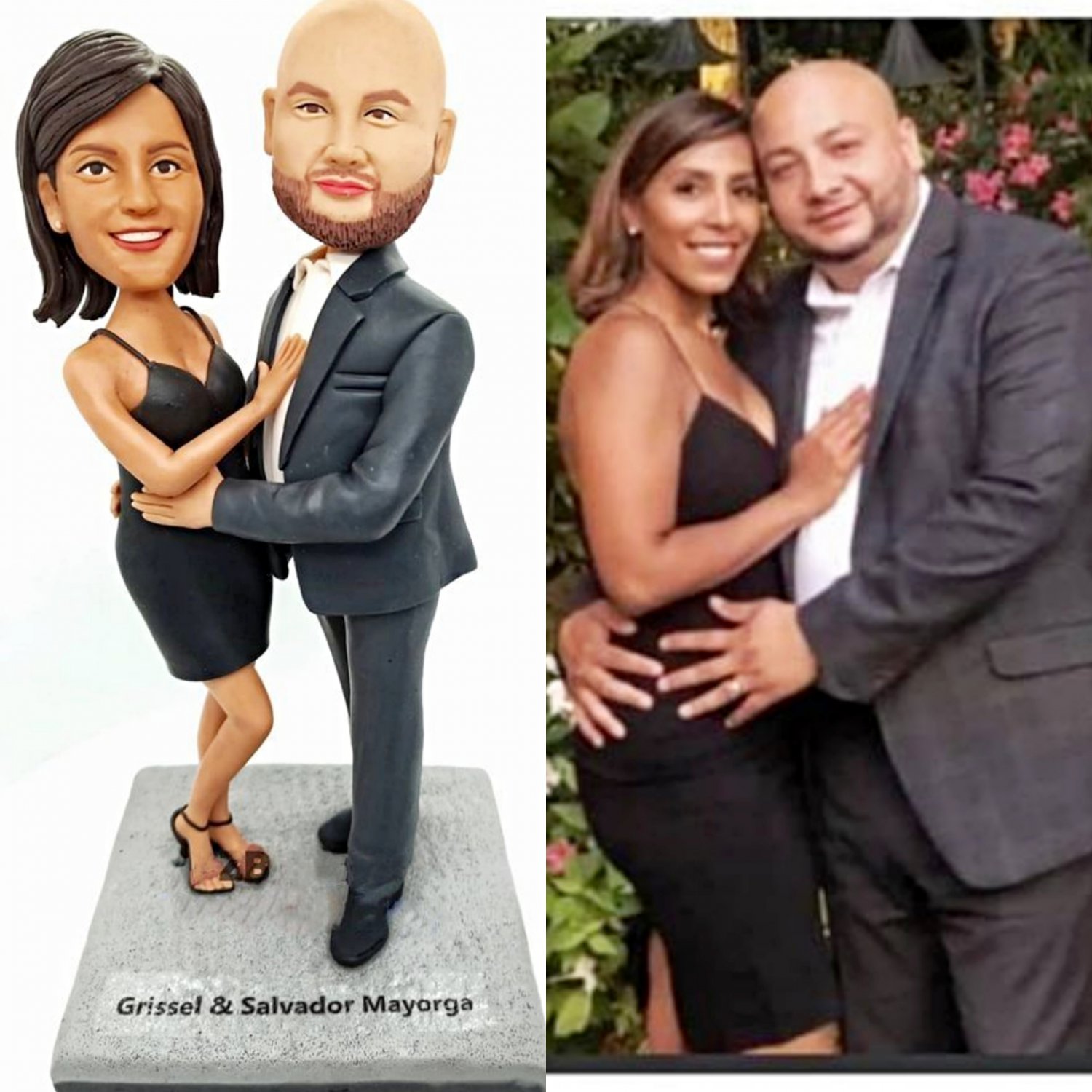 Custom Handmade 3D art Doll, Personalized Wedding Figurine For Couples, Anniversary Gifts Parents