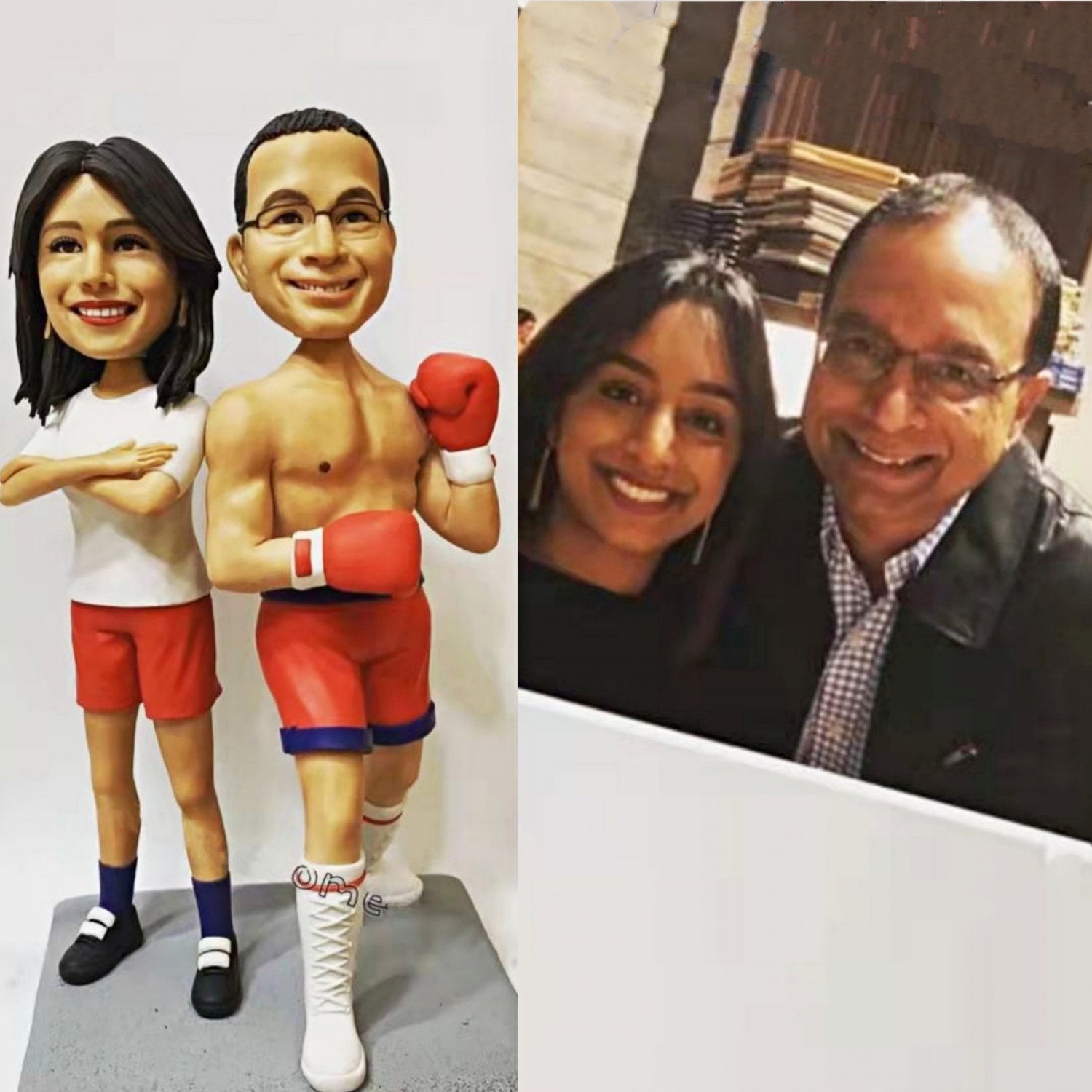 Custom Handmade 3D art Doll, Personalized Wedding Figurine For Couples, Anniversary Gifts Parents