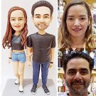 Custom Handmade 3D art Doll, Personalized Wedding Figurine For Couples, Anniversary Gifts Parents