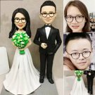 Custom Handmade 3D art Doll, Personalized Wedding Figurine For Couples, Anniversary Gifts Parents