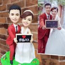 Custom Handmade 3D art Doll, Personalized Wedding Figurine For Couples, Anniversary Gifts Parents