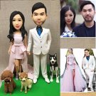 Custom Handmade 3D art Doll, Personalized Wedding Figurine For Couples, Anniversary Gifts Parents