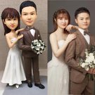 Custom Handmade 3D art Doll, Personalized Wedding Figurine For Couples, Anniversary Gifts Parents