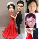 Custom Handmade 3D art Doll, Personalized Wedding Figurine For Couples, Anniversary Gifts Parents