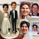 Custom Handmade 3D art Doll, Personalized Wedding Figurine For Couples, Anniversary Gifts Parents