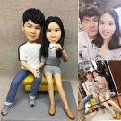 Custom Handmade 3D art Doll, Personalized Wedding Figurine For Couples, Anniversary Gifts Parents
