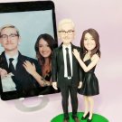 Custom Handmade 3D art Doll, Personalized Wedding Figurine For Couples, Anniversary Gifts Parents