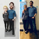 Custom Handmade 3D art Doll, Personalized Wedding Figurine For Couples, Anniversary Gifts Parents