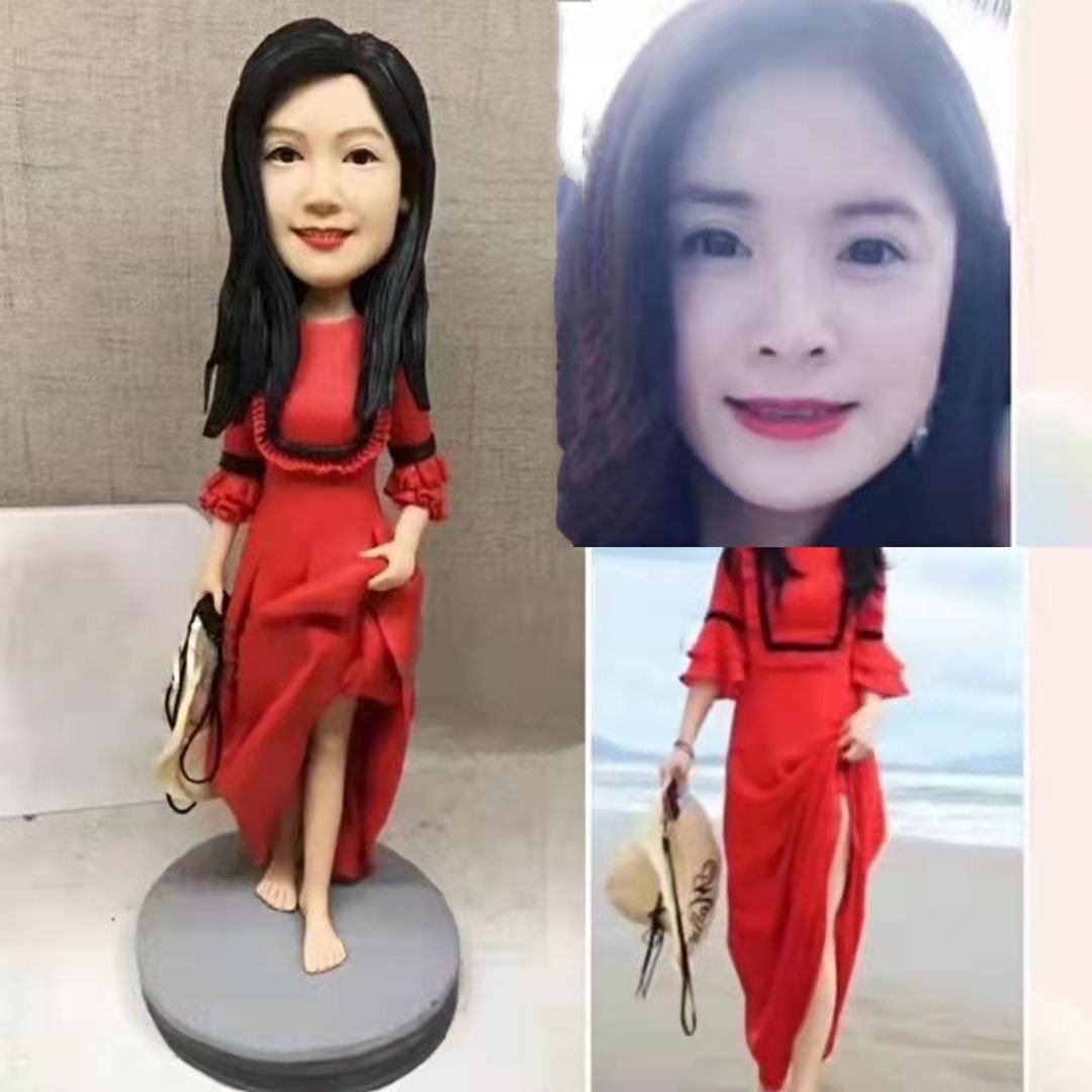 Custom Handmade 3D art Doll, Personalized Birthday Figurine For Mom, Anniversary Gifts For Wife