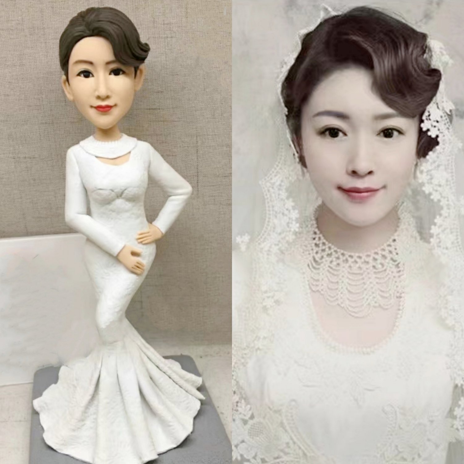 Custom Handmade 3D art Doll, Personalized Birthday Figurine For Mom, Anniversary Gifts For Wife