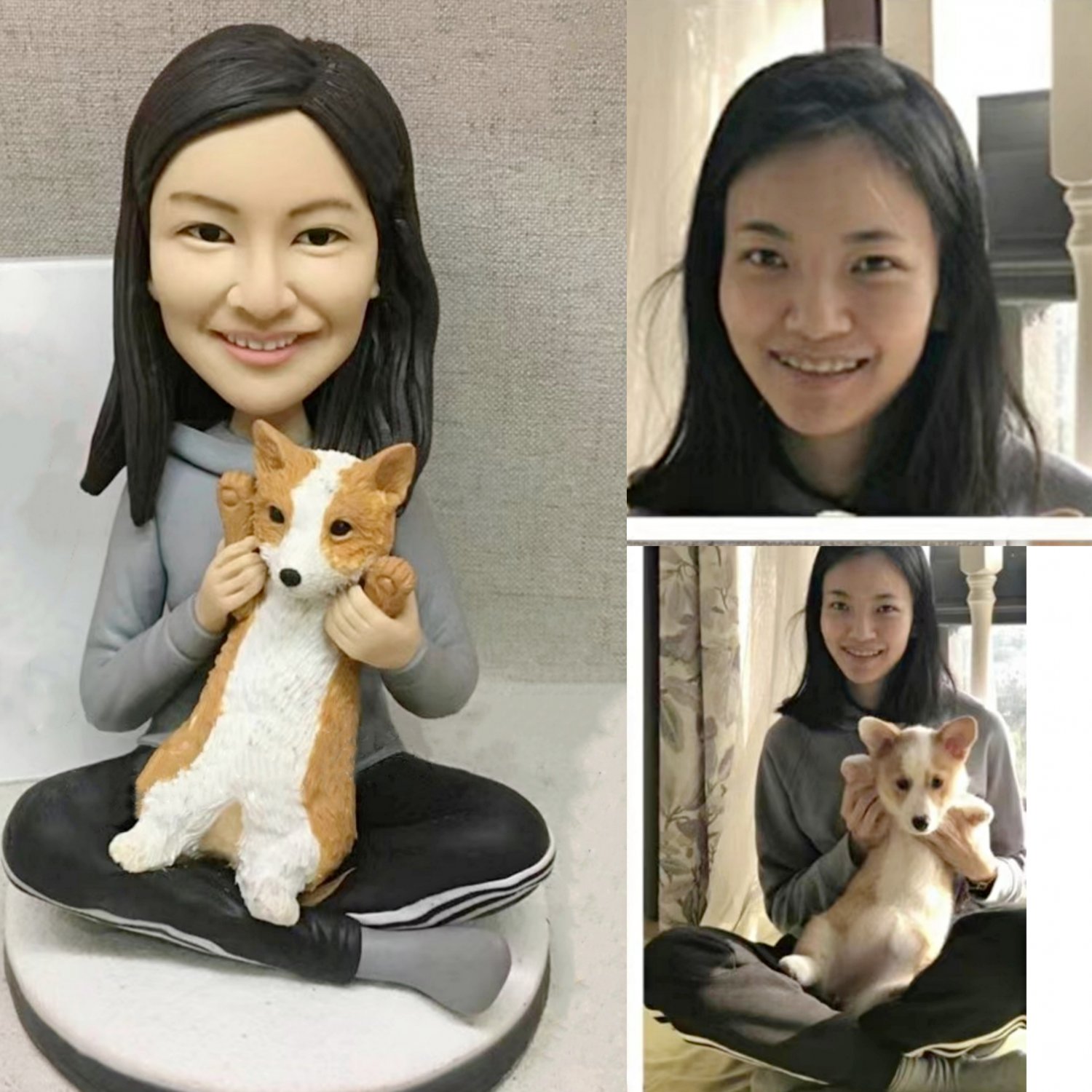 Custom Handmade 3D art Doll, Personalized Birthday Figurine For Mom, Anniversary Gifts For Wife